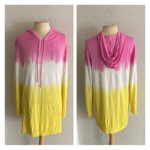 ❤️$10 BUNDLE SALE Day & Night ombre hooded tunic sweater